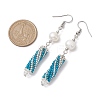 Natural Pearl Dangle Earrings EJEW-MZ00307-3