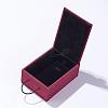 Burlap and Velvet Pendant Necklace Boxes OBOX-D004-01-2