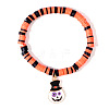 Ghostly Polymer Clay Heishi Stretch Bracelets BH7010-21-1