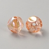 Plating Acrylic Beads OACR-WH20006-01G-2
