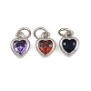 Brass with Cubic Zirconia Pendants KK-A269-67P-1