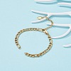 304 Stainless Steel Figaro Chain Bracelet Making AJEW-JB00954-4