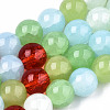 Imitation Jade Glass Beads GLAA-S192-001F-1