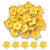Light Gold Plated Alloy Enamel Pendants ENAM-YW0002-20G-1