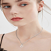 1Pc 304 Stainless Steel Letter Pendant Necklaces NJEW-LP0001-33U-P-4
