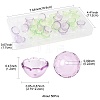 50Pcs 3 Colors Transparent Acrylic Bead Caps OACR-FS0002-45-4