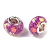 Transparent Resin Rondelle European Beads RESI-S023-10-2