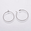 316 Surgical Stainless Steel Hoop Earrings Findings X-STAS-K146-039-20mm-1