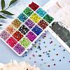 DIY Baking Painted Crackle Glass Beads Stretch Bracelet Making Kits DIY-PH0004-54C-7