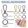 Teardrop Alloy Swivel Clasps PURS-SP0001-03-2