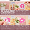 PVC Self Adhesive Flower Car Sticker DIY-WH0453-57F-6