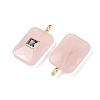 Natural Rose Quartz Pendants LS-G-I391-03G-11-2