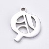 304 Stainless Steel Pendants STAS-CJC0001-22Q-2