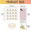 8 Sheets Plastic Waterproof Self-Adhesive Picture Stickers DIY-WH0428-009-2