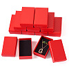 Rectangle Cardboard Paper Jewelry Box CON-TAC0015-01D-10