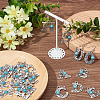 DIY Initial Alphabet Alloy Dangle Earrings Making Kit DIY-SC0024-99-4