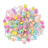 100Pcs Acrylic & Glass Pendants PALLOY-CJ00180-8