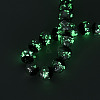 Luminous Handmade Lampwork Silver Foil Beads Strand FOIL-N029-03F-4