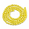 Opaque Glass Beads Strands EGLA-T008-16L-2