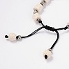 Lava Rock Beaded Bracelets BJEW-D325-02-3