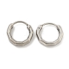 316 Surgical Stainless Steel Hoop Earrings EJEW-D096-11D-AS-1