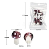 10Pcs Mushroom Handmade Lampwork Beads LAMP-YW0001-08B-4