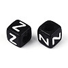 Initial Acrylic Horizontal Hole Beads OACR-ZX006-35Z-2