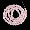 Frosted Transparent Glass Beads Strands GLAA-N016-4mm-10-2