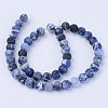 Natural Sodalite Beads Strands X-G-Q462-8mm-07-3