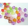 Mixed Transparent Faceted Bicone Acrylic Beads X-DBB14MM-1