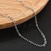 Brass Cable Chains Necklaces for Women NJEW-D302-47P-2
