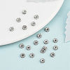 Flower Brass Crystal Rhinestone Bead Spacers RB-D302-P-2