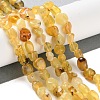 Natural Yellow Opal Beads Strands G-P497-01C-37-2