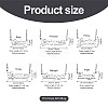 6Pcs 6 Style 304 Stainless Steel Word Pendant Necklace NJEW-KS0001-06P-3