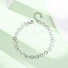 304 Stainless Steel Ring Link Chain Bracelets BJEW-P373-02A-P-2