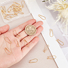 30Pcs Rack Plating Brass Earring Hooks KK-DC0002-39-3