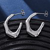 304 Stainless Steel Stud Earrings EJEW-B108-18P-2