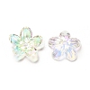 Transparent Acrylic Flower Bead Caps MACR-C009-14-2