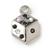 Brass Micro Pave Cubic Zirconia Charms KK-I276-39P-1