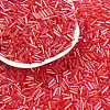 Transparent Colours Rainbow Glass Bugle Beads X-TSDB6MM165B-1
