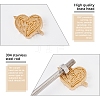 Stamping Embossing Soldering Brass with Stamp AJEW-WH0123-019-5