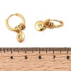 304 Stainless Steel Clear Cubic Zirconia Hoop Earrings for Women EJEW-K328-02G-5