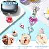 5Pcs PVC Mobile Dustproof Plugs & Iron Cell Phone Holder Stand HJEW-SW00358-5