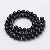 Natural Black Onyx Beads Strands X-G-S259-19-10mm-2