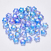 Spray Painted Glass Beads X-GLAA-R211-04-F04-1
