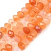 Natural Red Agate Beads Strands G-C259-A37-5x8mm-2
