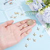 14Pcs Brass Micro Pave Cubic Zirconia Pendants KK-BBC0028-17-3