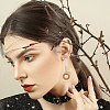 Unicraftale 32Pcs 16 Style Oval & Rectangle & Fan & Butterfly Natural Ash Wood Stud Earring Findings EJEW-UN0002-29-5