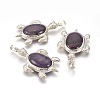 Natural Amethyst Pendants G-O164-01H-1