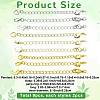 18Pcs 9 Styles Brass Chain Extender KK-FS0002-09-3
